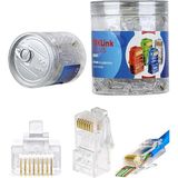 Trklink Ez RJ45 Konnektör (Şeffaf) 100 'lü Paket Yeni Nesil