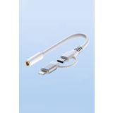 TrkTech 3.5mm Kulaklık Çevirici Type-c + Lightning to Aux & Lightning to Type-c Şarj Çevirici