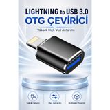 TrkTech iPhone iPad Uyumlu Lightning to USB 3.0 OTG Çevirici Dönüştürücü Flash Bellek Fotoğraf Video Dosya Aktarım Adaptörü