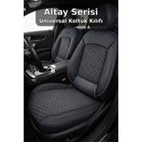Trobus Altay Serisi Bel Destekli Koltuk Kılıfı (Ön+Arka) - Honda Logo 1996–2001 - Füme