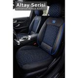 Trobus Altay Serisi Bel Destekli Koltuk Kılıfı (Ön+Arka) - Toyota Chaser / Mark Ii / Aristo / Avalon 1980–2005 - Siyah Mavi - Siyah - Mavi