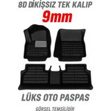 Trobus Citroen C5 Aircross Suv 2017-2026 Shine Bold ve Feel 8d Dikişsiz Tek Kalıp 9mm Lüks Oto Paspas - Siyah
