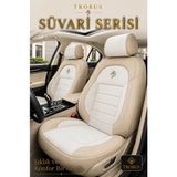 Trobus Fiat Fiorino 2007 Sonrası Uyumlu Süvari Serisi Bej Premium Tay Tüyü Koltuk Kılıfı