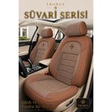 Trobus Fiat Fiorino 2007 Sonrası Uyumlu Süvari Serisi Taba Premium Tay Tüyü Koltuk Kılıfı