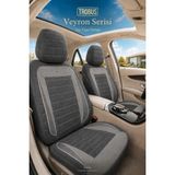 Trobus Fiat Fiorino 2007 Sonrası Uyumlu Veyron Serisi Füme Tay Tüyü Koltuk Kılıfı
