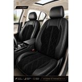 Trobus Fiat Fiorino 2007+ Uyumlu Altar Serisi Tay Tüyü Siyah Premium Koltuk Kılıfı