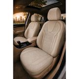 Trobus Fiat Fiorino 2007+ Uyumlu Monza Serisi Sport Tay Tüyü Kadife Bej Koltuk Kılıfı