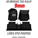 Trobus Fiat Scudo Kombi 2022-2026 Yolcu 8d Dikişsiz Tek Kalıp 9mm Lüks Oto Paspas - Siyah