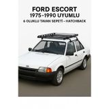 TROBUS Ford 1975-1990 Uyumlu 6 Oluklu Tavan Sepeti - Hatchback