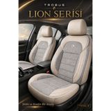 Trobus Ford Connect 2010-2014 Uyumlu Lion Serisi 2+1 Ticari Tay Tüyü Bej Koltuk Kılıfı