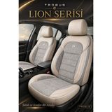 Trobus Ford Connect 2015-2019 Uyumlu Lion Serisi 2+1 Ticari Tay Tüyü Bej Koltuk Kılıfı