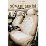Trobus Ford Connect 2015-2019 Uyumlu Süvari Serisi 2+1 Ticari Tay Tüyü Bej Koltuk Kılıfı
