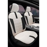 Trobus Ford Connect Hafif Ticari 2004-2010 Aracınıza Uyumlu Koltuk Kılıfı Ticari Bej Siyah