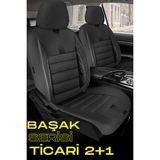 Trobus Ford Courier 2023 ve Sonrası Tourneo 5 Kapı – Ticari Araç 2+1 Uyumlu Başak Serisi Koltuk Kılıfı – Carbon Siyah Kolay Montaj