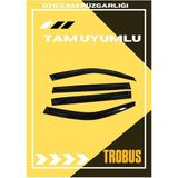 Trobus Ford Focus 1 1999-2004 Sedan-HB Tam Uyumlu Mügen Cam Rüzgarlığı 4lü