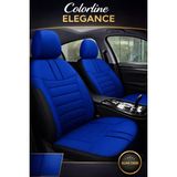 Trobus Ford Mondeo 2007 ve Sonrası Uyumlu Colorline Elegance Deri Mavi Siyah Koltuk Kılıfı - Mavi - Siyah - EL-FOR-MONDE-028