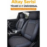 Trobus Ford Tourneo Courier 2014-2023 Hafif Ticari – Ticari Araç 2+1 Uyumlu Altay Serisi Bel Destekli Koltuk Kılıfı – Füme, Kolay Montaj