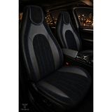 Trobus Ford Tourneo Courier 2014-2024 Bel Destekli Tay Tüyü Koltuk Kılıfı Tokyo Serisi Siyah Mavi - Siyah - Mavi