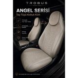 Trobus Ford Tourneo Courier 2014-2024 Uyumlu Angel Serisi Tay Tüyü Koltuk Kılıfı Bej