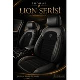 Trobus Ford Tourneo Courier 2024 Uyumlu Lion Serisi 2+1 Ticari Tay Tüyü Siyah Koltuk Kılıfı
