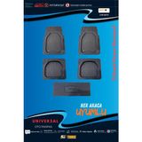 Trobus Her Araca Uyumlu Universal Için 5,5d Carbon Style Havuzlu Paspas - Tpe Malzeme - Siyah