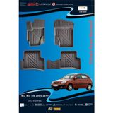 Trobus Kia Rio Hb 2005-2011 Için 5,5d Carbon Style Havuzlu Paspas - Tpe Malzeme - Siyah