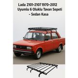TROBUS Lada 2101-2107 1970-2012 Uyumlu 6 Oluklu Tavan Sepeti - Sedan Kasa