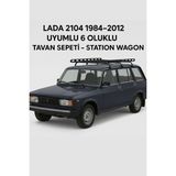 Trobus Lada 2104 1984-2012 Uyumlu 6 Oluklu Tavan Sepeti - Station Wagon - 0 - Siyah