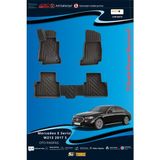 Trobus Mercedes E Serisi W213 2017 ve Sonrasi Için 5,5d Carbon Style Havuzlu Paspas - Tpe Malzeme - Siyah