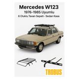 TROBUS Mercedes W123 SW 1977-1986 Uyumlu 6 Oluklu Tavan Sepeti - Station Wagon