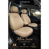 Trobus Nissan Qashqai 2007 ve Sonrası Uyumlu Mira Serisi Bej 5'li Oto Koltuk Minderi - MR-NI-QSQ-082