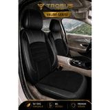 Trobus Opel Omega A 1986-1994 Uyumlu Valeria Serisi Siyah Bel Destekli Tay Tüyü Koltuk Kılıfı