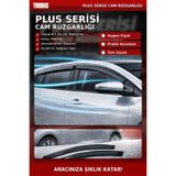 TROBUS Plus Renault Clio 4 Sport Tourer (2012-2019) Uyumlu Mügen Cam Rüzgarlığı 4'lü