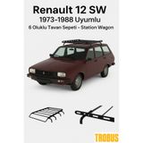 Trobus Renault 12 1971-1988 Uyumlu 6 Oluklu Tavan Sepeti - Sedan Kasa