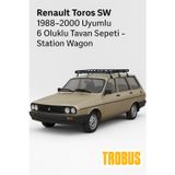 TROBUS Renault 12 SW 1973-1988 Uyumlu 6 Oluklu Tavan Sepeti - Station Wagon