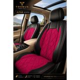 Trobus Renault Broadway 1990-2000 Uyumlu Altar Serisi Tay Tüyü Bordo Siyah Oto Koltuk Kılıfı
