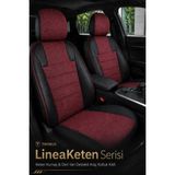 Trobus Renault Broadway 1990-2000 Uyumlu Lineaketen Serisi Ortopedik Bordo Kırmızı Koltuk Kılıfı - Bordo - Kırmızı