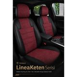 Trobus Renault Broadway 1990-2000 Uyumlu Lineaketen Serisi Ortopedik Bordo Siyah Koltuk Kılıfı