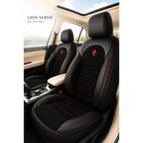 Trobus Renault Broadway 1990-2000 Uyumlu Lion Serisi Tay Tüyü Kırmızı Siyah Oto Koltuk Kılıfı - Kırmızı - Siyah