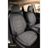 Trobus Renault Broadway 1990-2000 Uyumlu Prestige Line Keten Serisi Füme Siyah Oto Koltuk Kılıfı - Füme - Siyah