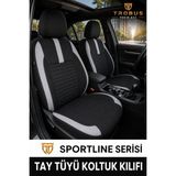 Trobus Renault Broadway 1990-2000 Uyumlu Sportline Serisi Tay Tüyü Siyah Gri Oto Koltuk Kılıfı