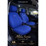 Trobus Renault Broadway 1997-2012 Uyumlu Mira Serisi Mavi 5'li Oto Koltuk Minderi - MR-RE-BRW-019