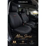 Trobus Renault Broadway 1997-2012 Uyumlu Mira Serisi Siyah 5'li Oto Koltuk Minderi - MR-RE-BRW-019