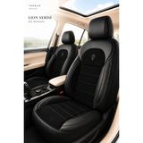 Trobus Renault Clio 4 2012-2019 Uyumlu Lion Serisi Premium Tay Tüyü Oto Koltuk Kılıfı Siyah