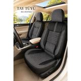 Trobus Renault R9 Broadway 1990-2000 Uyumlu Apex Serisi Tay Tüyü Füme Siyah Oto Koltuk Kılıfı - Füme - Siyah