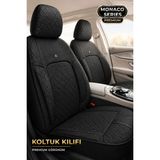 Trobus Renault R9 Broadway 1990-2000 Uyumlu Monaco Serisi Deri Siyah Oto Koltuk Kılıfı
