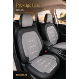 Trobus Renault R9 Broadway 1990-2000 Uyumlu Prestige Line Keten Serisi Gri Siyah Oto Koltuk Kılıfı - Gri - Siyah