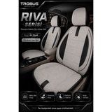 Trobus Renault R9 Broadway 1990-2000 Uyumlu Riva Serisi Ortopedik Keten Oto Koltuk Kılıfı Bej Siyah - Bej - Siyah
