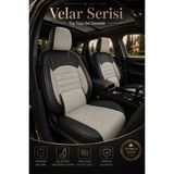 Trobus Renault R9 Broadway / Spring / Fairway 1990-2000 Be Bel Destekli Tay Tüyü Koltuk Kılıfı Velar Seris - Bej - Siyah