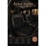 Trobus Renault R9 Broadway / Spring / Fairway 1990-2000 Si Bel Destekli Tay Tüyü Koltuk Kılıfı Velar Seris - Siyah